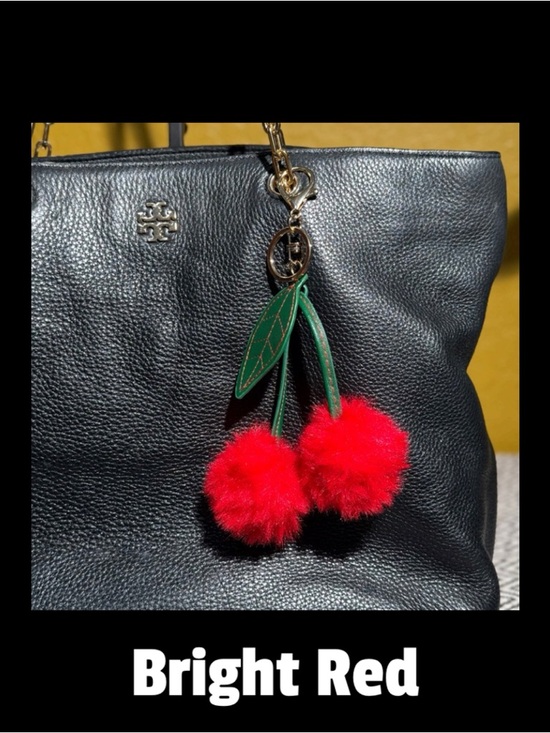 Handbags - Plush Cherry Pom-Pom Bag Charm - Choice of One
